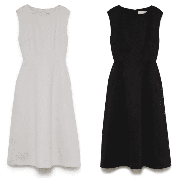 梨央風のセルフォードのシンプルなワンピース