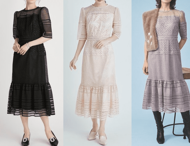 梨央風のフェミニンなワンピース